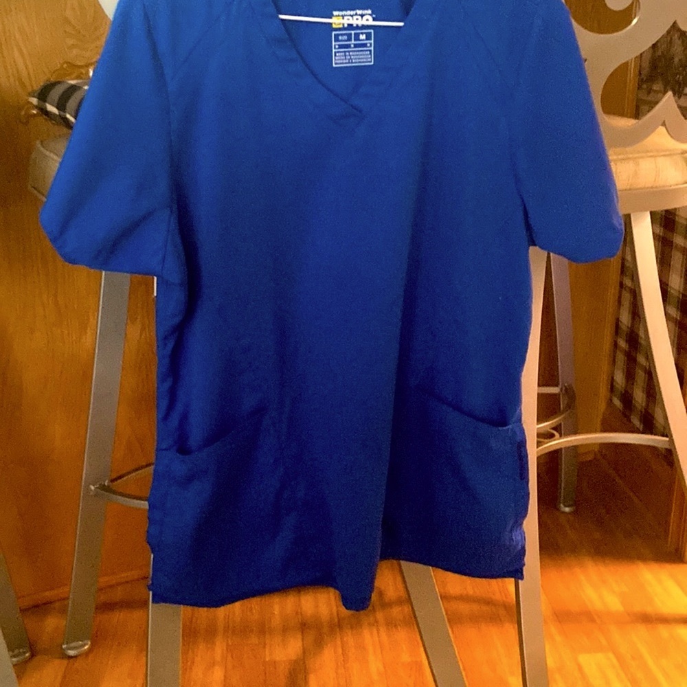 Royal blue scrub set